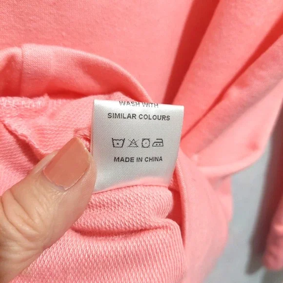 J Tompson Womens 3XL Pink Sweatshirt Long Sleeves Round Neck Lightweight NEW - Picture 6 of 6